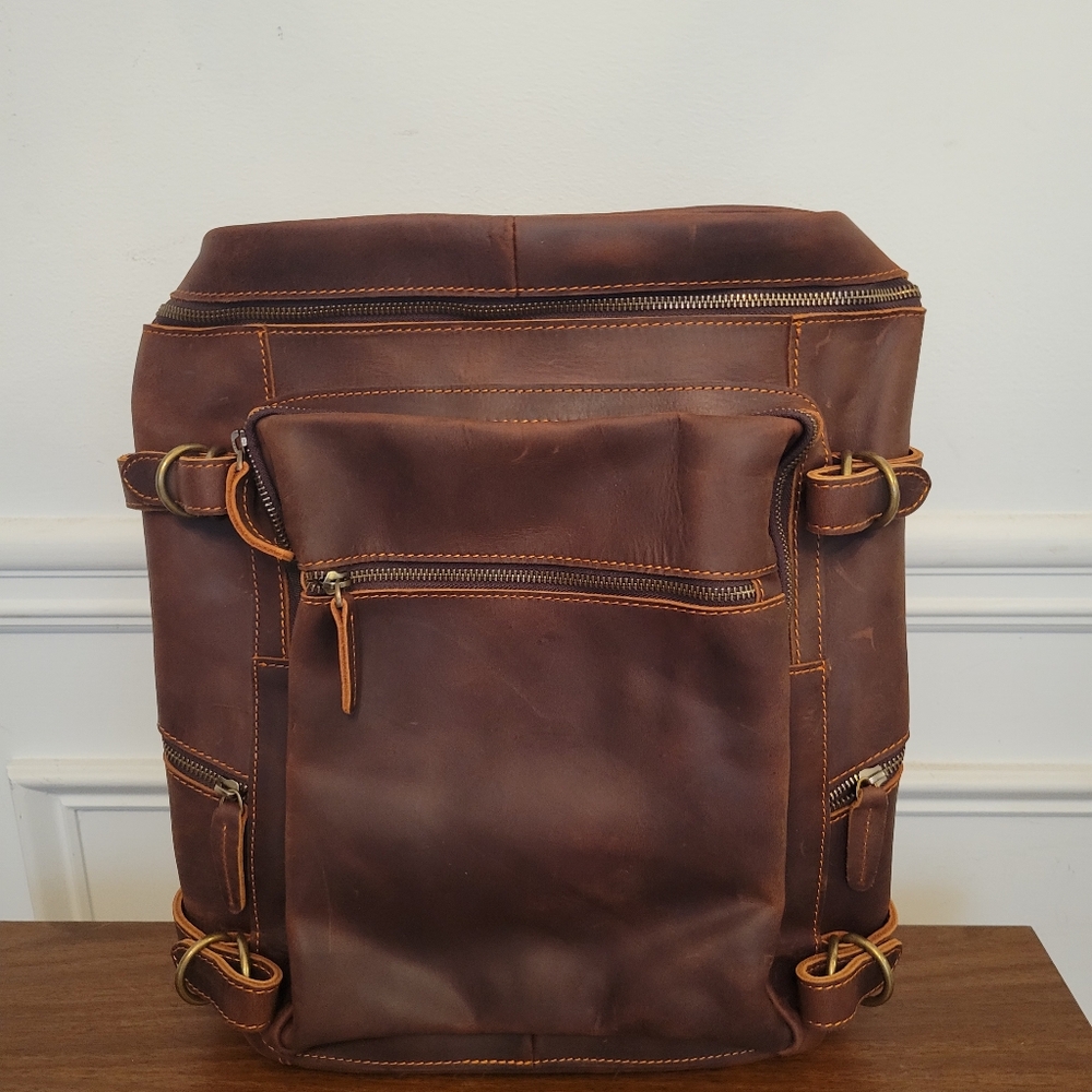 Leather Back Pack